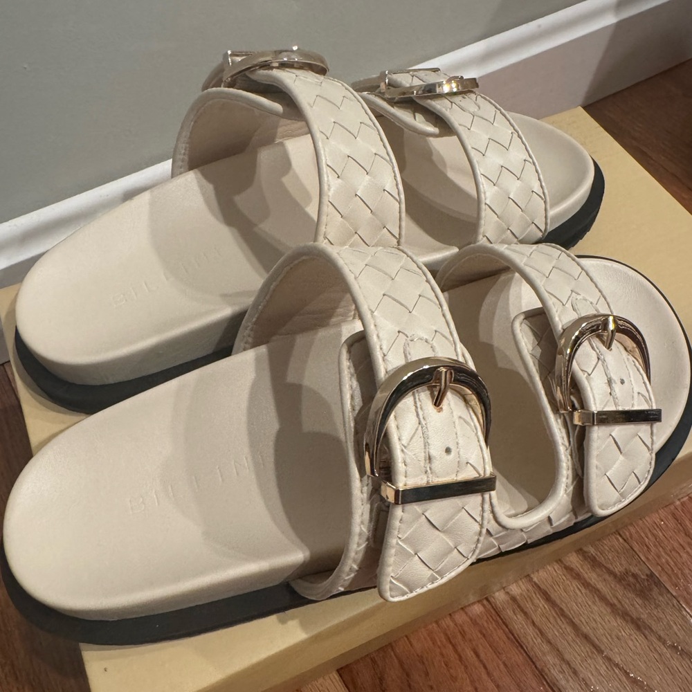 Elegant Cream Slide Sandals